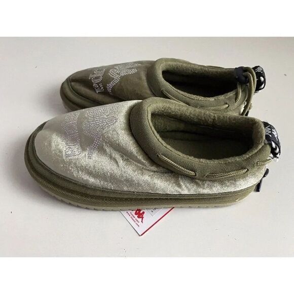 KAPPA Authentic MULE 4 Slip On Sandals Olive Green Women’s Sz 6 Velvet NEW - Picture 4 of 9